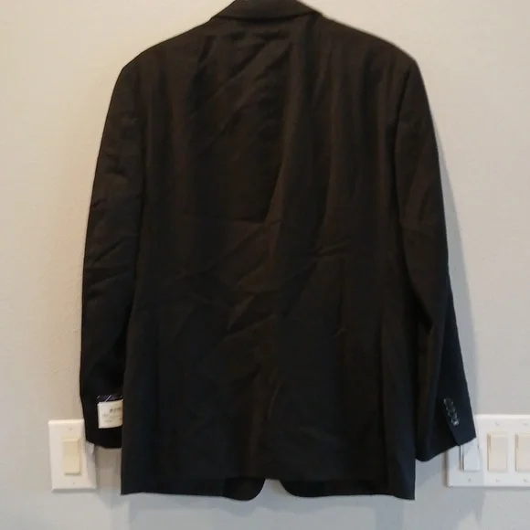 Nwt Tommy Hilfiger Wool Men's Black Adams Blazer Classic Tailored Trim Fit - Picture 7 of 10